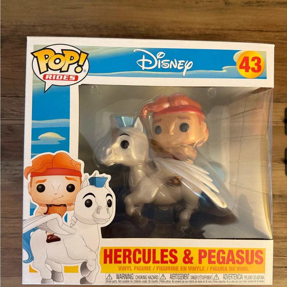 Funko Disney Hercules & Pegasus Vinyl Figure - Red, White, Blue